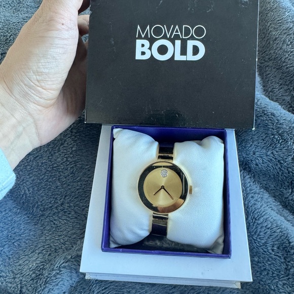 ❌SOLD❌ Movado Bold Gold Watch - Picture 1 of 3
